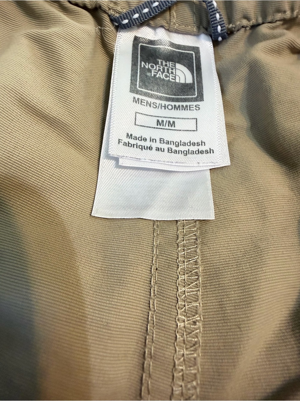 The North Face Cargo Shorts Mens Medium Khaki Hiking Utility Belted Outdoor - Picture 2 of 10
